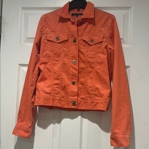Theory- Women's Orange Denim Jacket